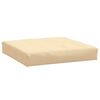 vidaXL Pallet Cushion Melange beige 100% polyester 23.6 x 23.6 x 3.7 in