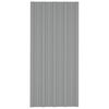 vidaXL Roof Panels 12 pcs Galvanised Steel Grey 39.4x17.7"