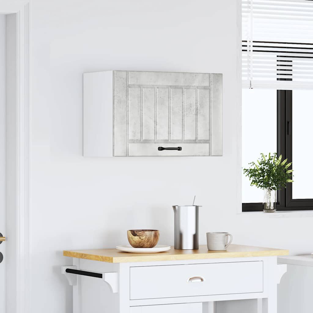 vidaXL Kitchen Wall Cabinet Concrete grey Engineered wood Compact