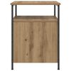 vidaXL Bedside Cabinet Set of 2 Artisan oak Engineered wood, metal
