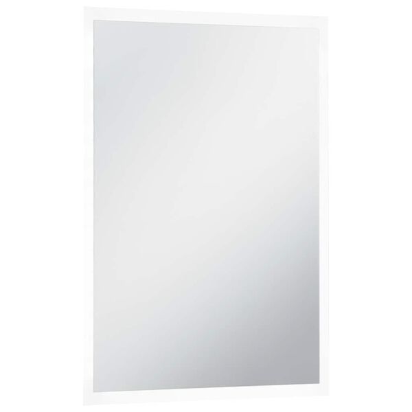 vidaXL Bathroom Mirror Silver Glass 23.6x39.4 in Wall mounting