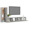 vidaXL TV Cabinet Set Set of 3 Concrete Gray Engineered Wood
