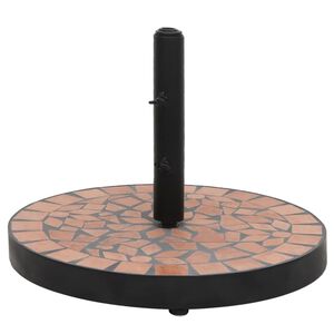 vidaXL Parasol Base Terracotta Powder-coated iron Large