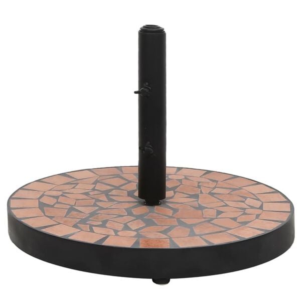 vidaXL Parasol Base Terracotta Powder-coated iron Large