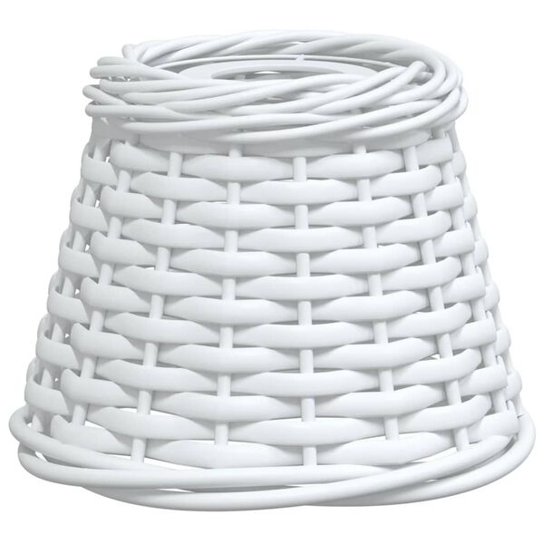 vidaXL Ceiling Lamp Shade White Wicker and iron 5.9x4.7 in