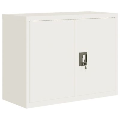 vidaXL File Cabinet White 35.4"x15.7"x27.6" Steel