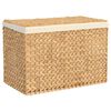 vidaXL Laundry Basket with 3 Sections 29.5"x16.7"x20.5" Water Hyacinth