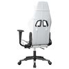 vidaXL Gaming Chair White and Black