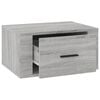 vidaXL Wall-mounted Nightstand Set of 2 Grey Sonoma Engineered wood