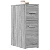 vidaXL Narrow Bathroom Cupboard Grey Sonoma Engineered wood Slim