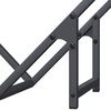 vidaXL Firewood Rack Anthracite 19.7x9.8x19.7" Cold-rolled steel