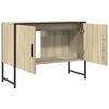 vidaXL Bathroom Sink Cabinet Sonoma Oak Engineered wood, Powder-coated steel