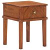 vidaXL Bedside Cabinet Brown Solid Acacia Wood Standard Bedside Cabinet