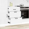 vidaXL Kitchen Base Cabinet White Engineered wood Standard