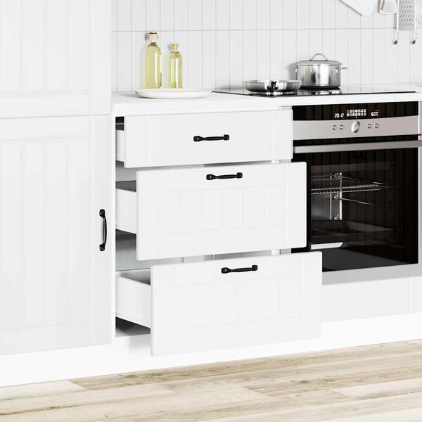 vidaXL Kitchen Base Cabinet White Engineered wood Standard