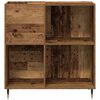 vidaXL Record Cabinet with Shelf Old wood 33.46 x 14.96 x 35.04 in