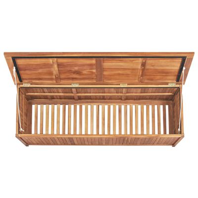 vidaXL Patio Storage Box 59.1"x19.7"x22.8" Solid Teak Wood