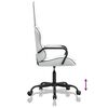 vidaXL Gaming Chair White and Black Faux Leather, Metal, Plywood