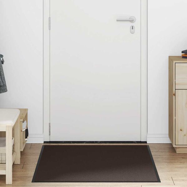 vidaXL Doormat Brown Polypropylene and PVC 35.4 x 59.1 in Doormat