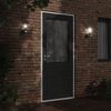 vidaXL Outdoor Wall Light Set of 2 Black Stainless steel and polycarbonate