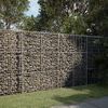 vidaXL Gabion Basket Silver Galvanized Iron Extra Large