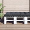vidaXL Pallet Cushion Anthracite 100% polyester 47.2 x 31.5 in