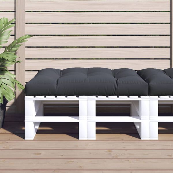 vidaXL Pallet Cushion Anthracite 100% polyester 47.2 x 31.5 in