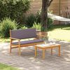 vidaXL Garden Bench with Cushion Brown Solid Acacia wood