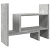 vidaXL Desk Organiser Concrete Grey 15.2x6.7x15.4" Engineered wood