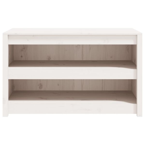 vidaXL Outdoor Kitchen Cabinet White Solid Pine Wood Medium Modular