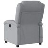 vidaXL Massage Recliner Chair Light Grey Polyester, Metal, Plywood