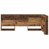vidaXL Storage Headboard with Shelf Old Wood 29.53 in Engineered Wood