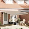 vidaXL Retractable Awning Beige 157.48 x 118.11 in Polyester and Steel