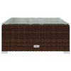 vidaXL Outdoor Lounge Set Brown, Cream