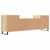 vidaXL TV Cabinet Sonoma Oak Engineered Wood, Metal