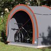 vidaXL Bike Storage Tent with Roof Grey and Orange 256 x 222 x 182 cm