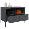 vidaXL TV Cabinet Anthracite Cold-rolled steel Medium TV Cabinet