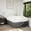 vidaXL Bed Frame Dark Grey Polyester (100%) Double Bed Frame