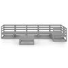 vidaXL Garden Lounge Set Grey Solid pinewood Large Modular