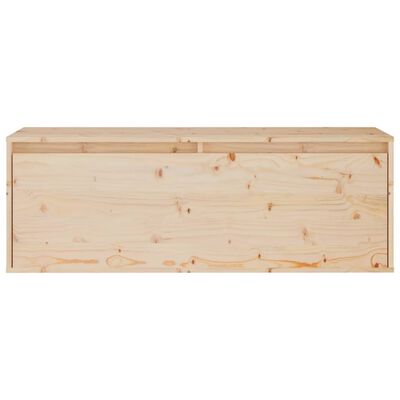 vidaXL Wall Cabinet 39.4"x11.8"x13.8" Solid Wood Pine
