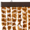vidaXL Fly Curtain Ochre and White 39.4x90.6" Chenille