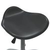 vidaXL Office Chair Black Faux leather, Chrome steel Adjustable