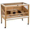 Kerbl Rabbit Hutch Brown Solid wood 45.3 x 23.6 x 36.4 in Rollable