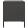 vidaXL Bedside Cabinet Black Cold-rolled steel Compact Bedside Cabinet
