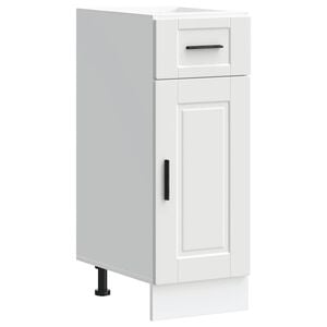 vidaXL Kitchen Base Cabinet White Engineered wood 11.8 x 18.1 x 32.1 in