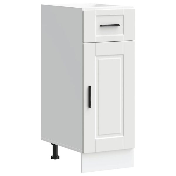 vidaXL Kitchen Base Cabinet White Engineered wood 11.8 x 18.1 x 32.1 in
