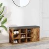 vidaXL Shoe Bench Old wood Engineered wood Standard Shoe Bench