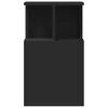 vidaXL Side Table Black Engineered Wood Small Side Table Square