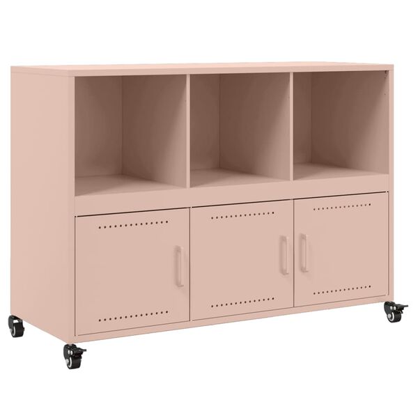 vidaXL Sideboard Pink Cold-rolled steel Medium Sideboard Rectangular