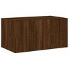 vidaXL TV Wall Unit Brown Oak Engineered Wood Large TV Wall Unit